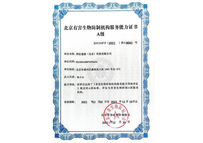 A级证书